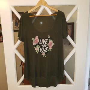 Summer sheer Live for Love Shirt